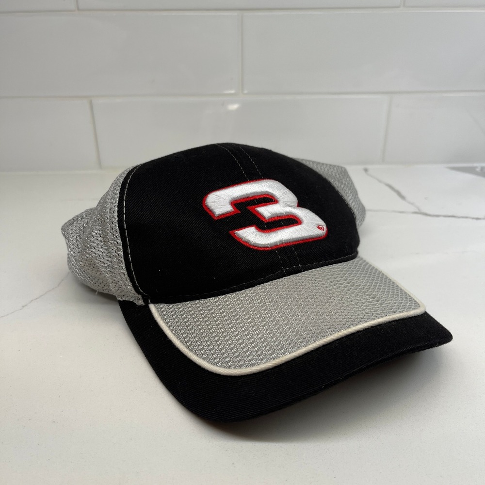 Dale Earnhardt Jr 3 Black Gray Chase Authentics NASCAR Racing Hat Cap